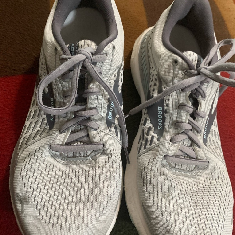 Brooks Light Gray Running Shoes